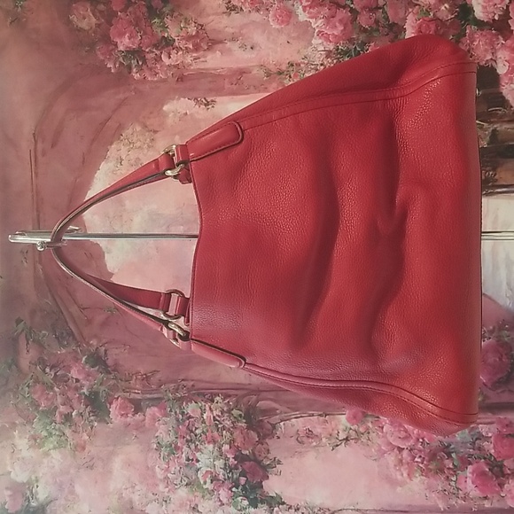 GUCCI SOHO SHOULDER BAG LEATHER LARGE RED - Picture 9 of 16